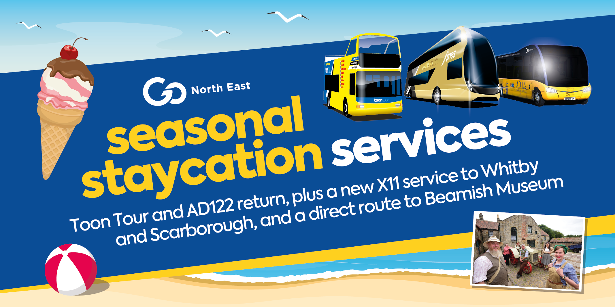 Go North East set to launch seasonal services to give the staycation market a boost Go North East